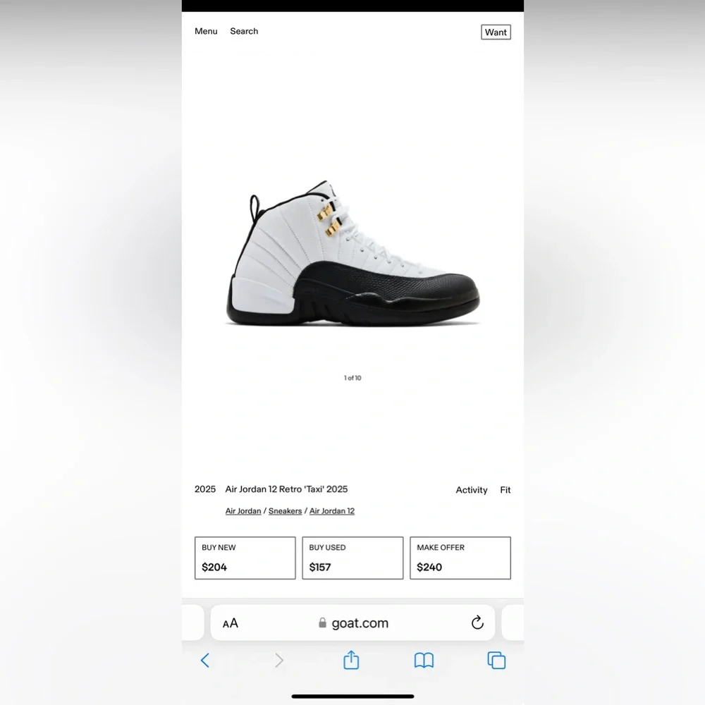 Air Jordan 12 Retro “Taxi”